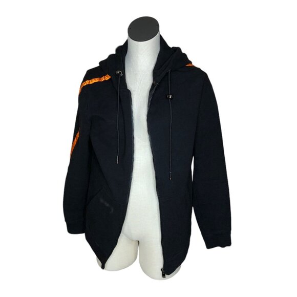 Boxraw Loma Black Jacket Hoodie Orange Stripe Mens Large - Picture 7 of 16